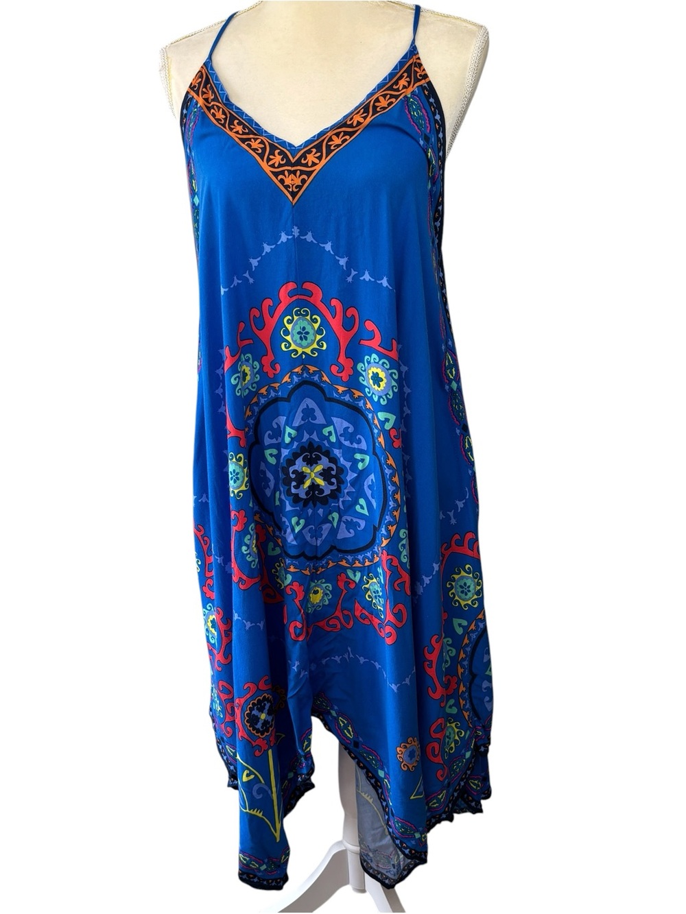 Flying Tomato slip dress, Small, vacation, beach, summer, tropical, colorful